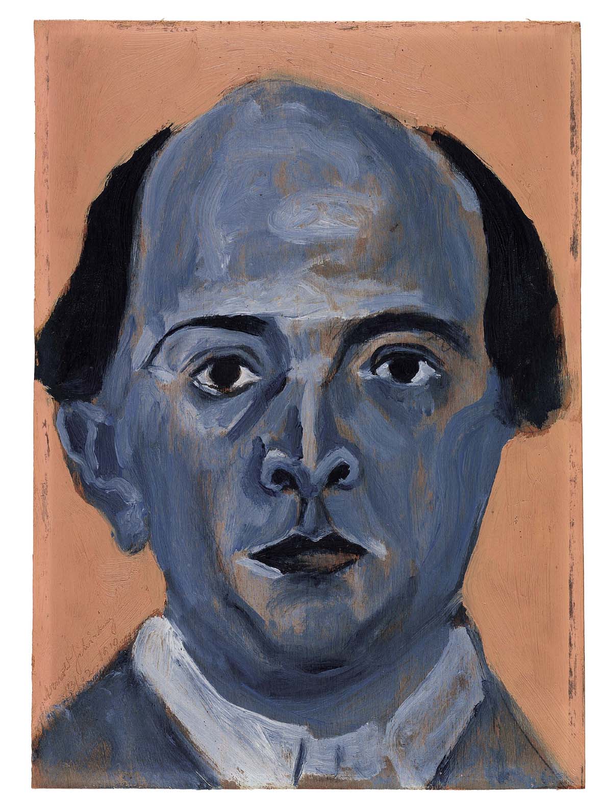 Blaues Selbstportrait schoenberg